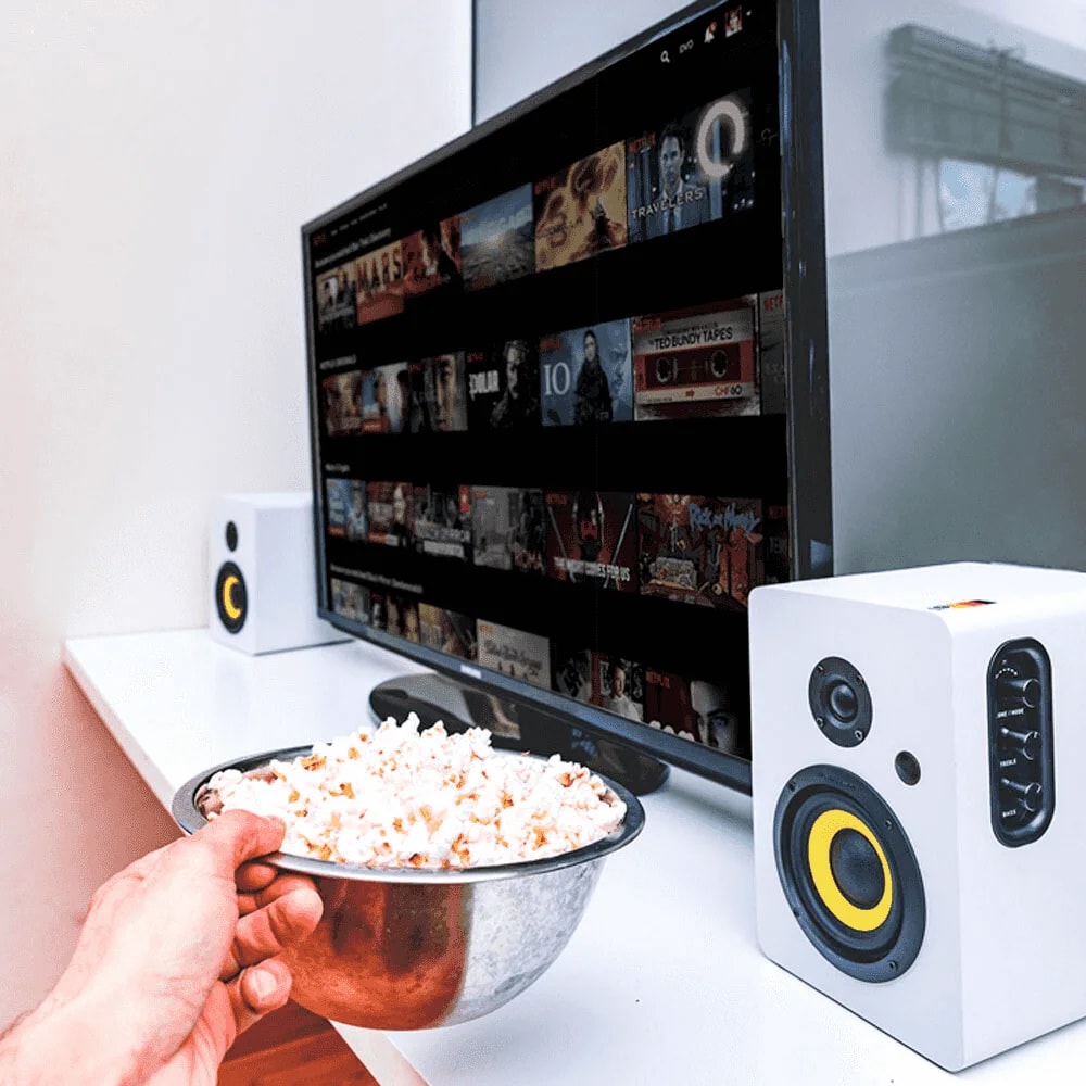 Parlante Thonet & Vander Vertrag cinema 2.0 46 watts RMS bluetooth weiss