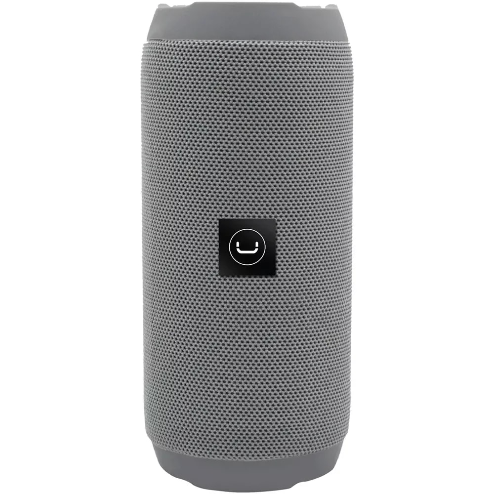 Parlante Unno Tekno SP9213GY Bullet TWS bluetooth 10 watts radio FM-USB-micro SD gris