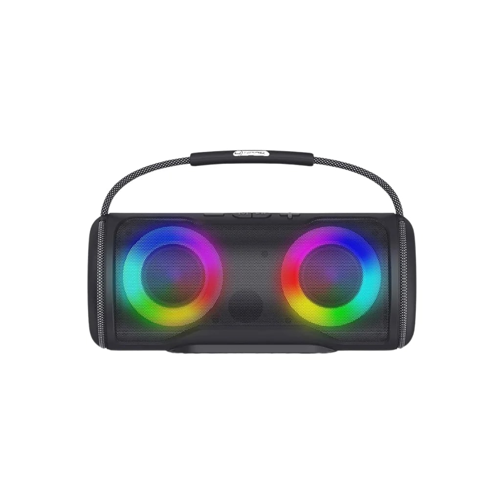 Parlante Unno Tekno SP9352BK Cannon+ TWS 16 watts radio FM-USB-micro SD RGB