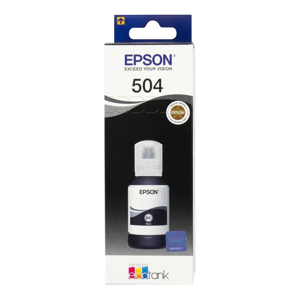 Botella de tinta Epson T504120 127ml negro para L4150-L4160-L6171-L6191