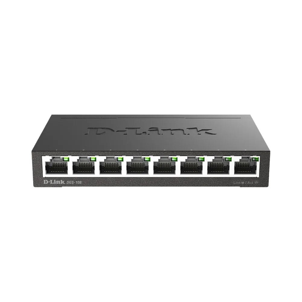 Switch D-Link DGS-108 8 puertos 10/100/1000 Mbps