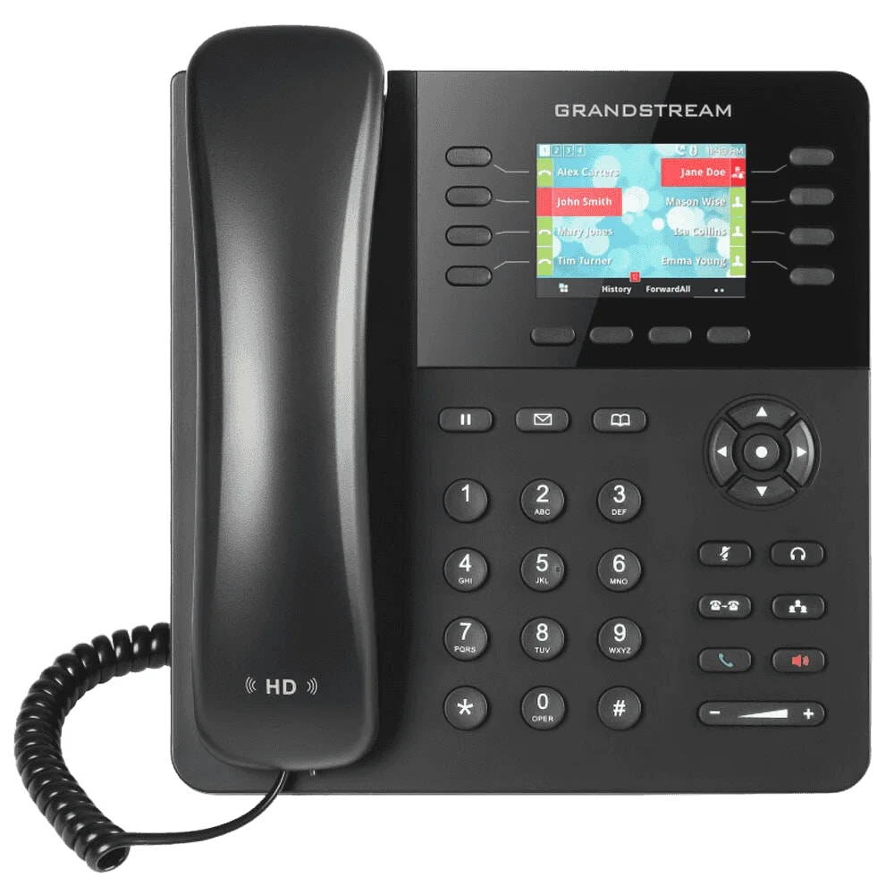 Telefono IP Grandstream GXP2135 8 lineas POE 10/100/1000 bluetooth