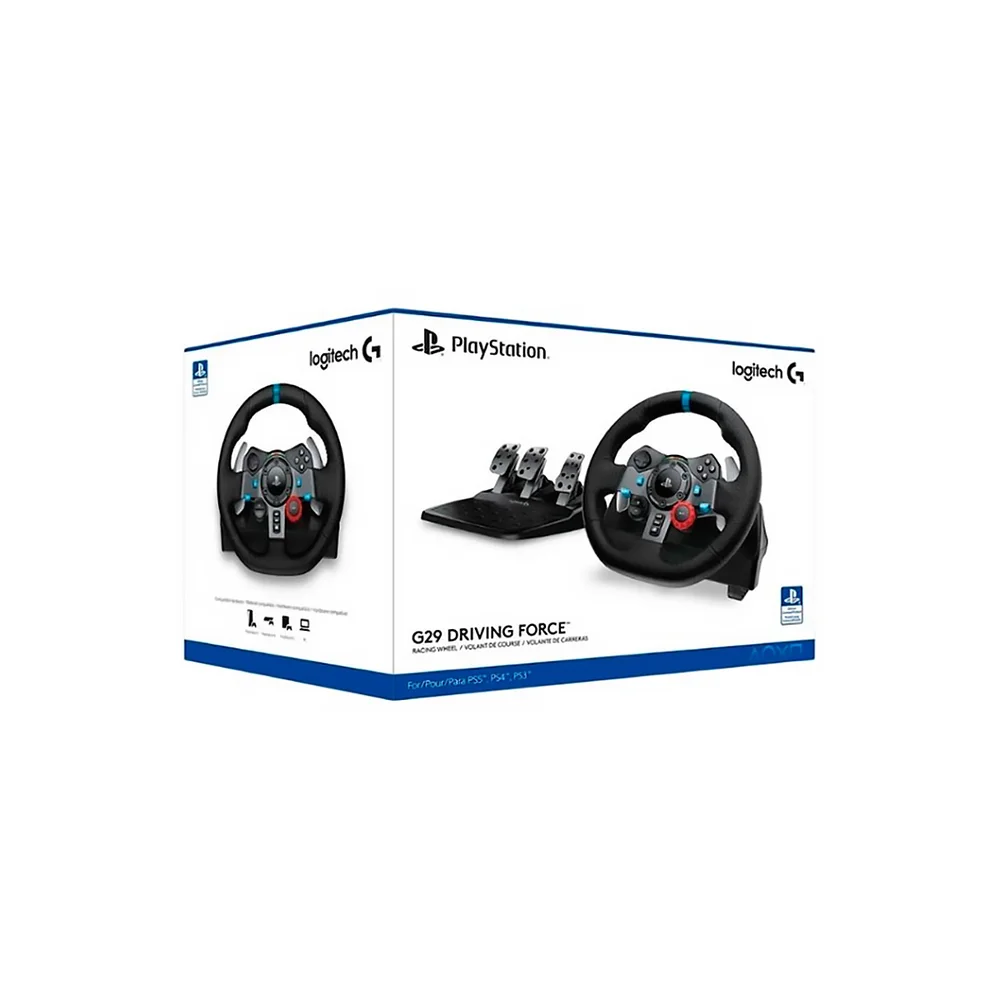 Volante Driving Logitech G29 Negro PS3-PS4-PC Simulacion Inmersiva-pedales Ajustables