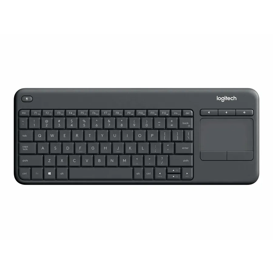 Teclado Logitech K400 Plus Wireless Touch / 2.4 GHZ / Negro