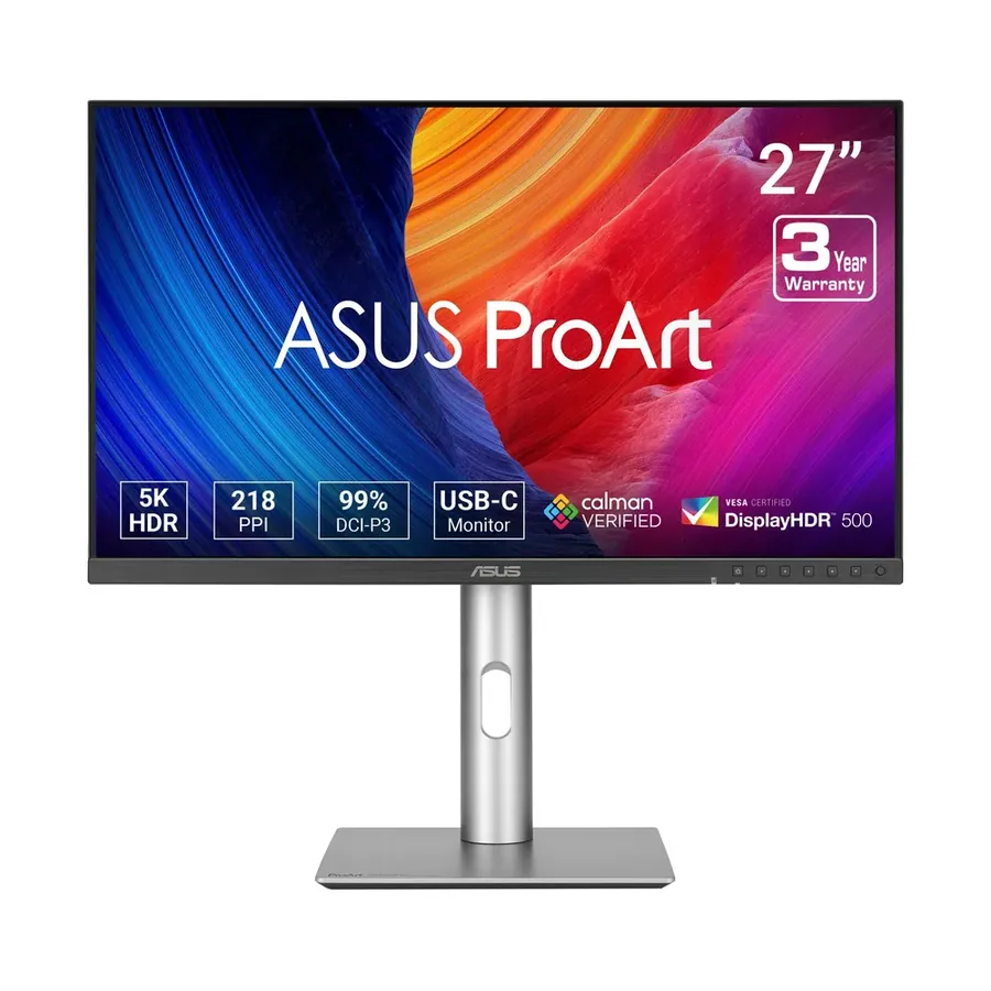 Monitor ASUS PA27JCV Profesional Proart 27 pulg IPS 5K 5120X2880 DCI-P3 D-port HDMI