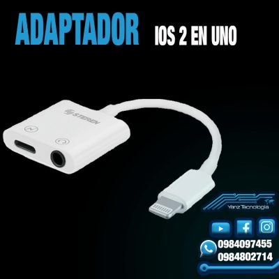 ADAPTADOR IOS 2 EN UNO - YANZTECNOLOGÍA