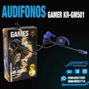 AUDIFONOS GAMER KR-GM501 - YANZTECNOLOGÍA