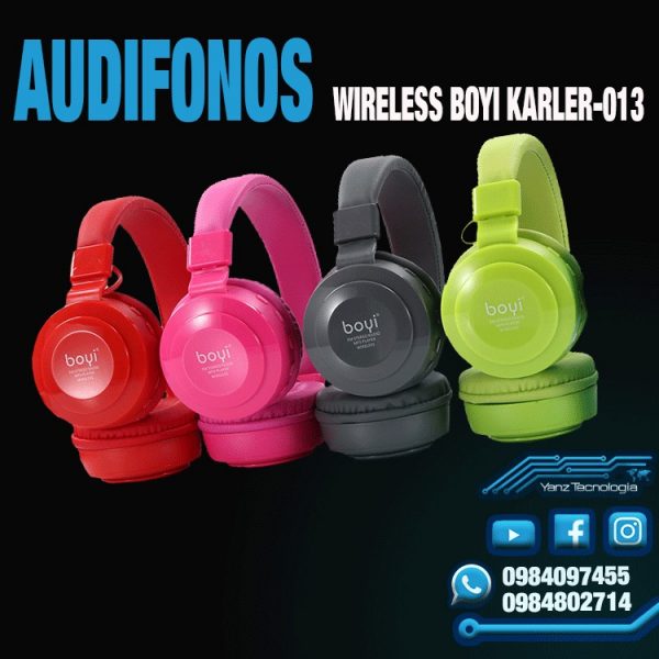 AUDIFONOS WIRELESS BOYI KARLER-013 - YANZTECNOLOGÍA